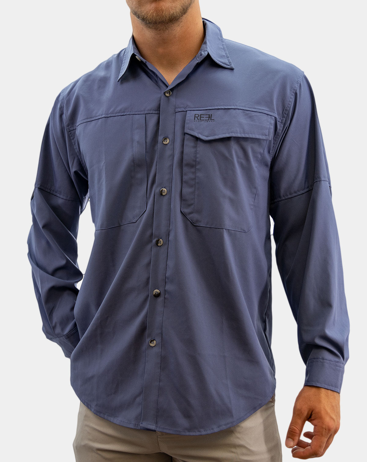 Up River Men's Button Down Fishing Shirt