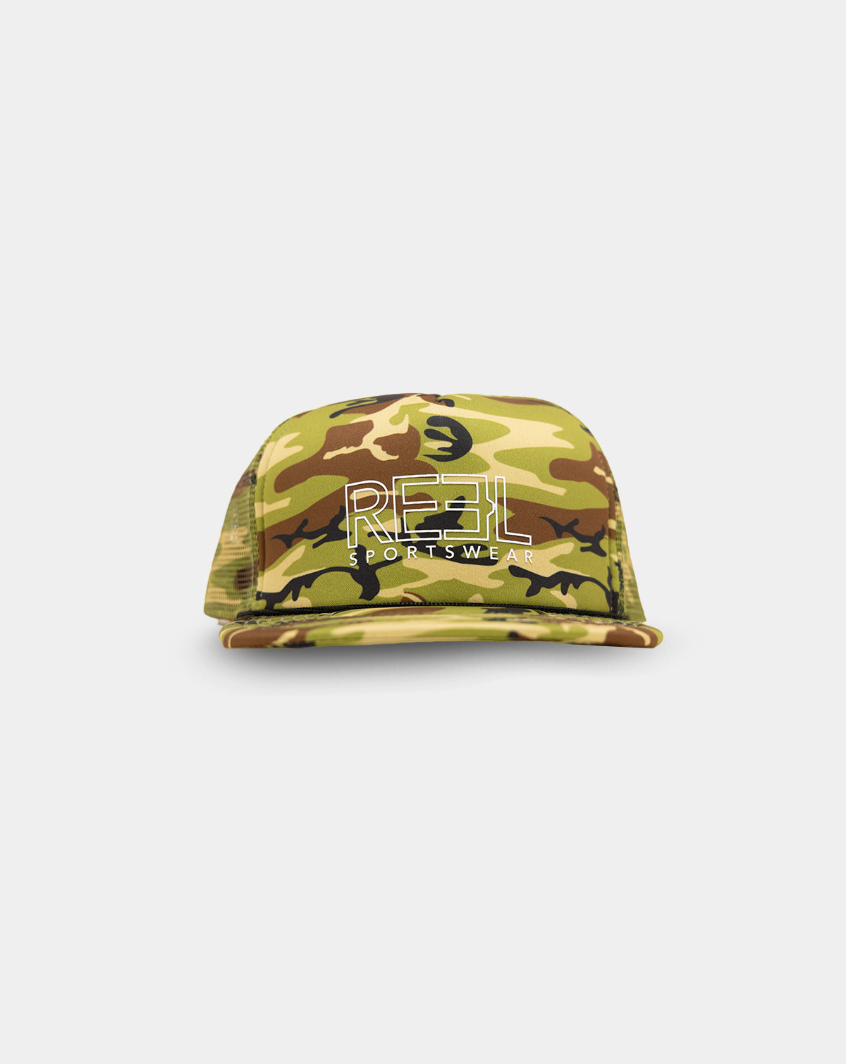 Retro Foamie Trucker Cap - Fishing Camo