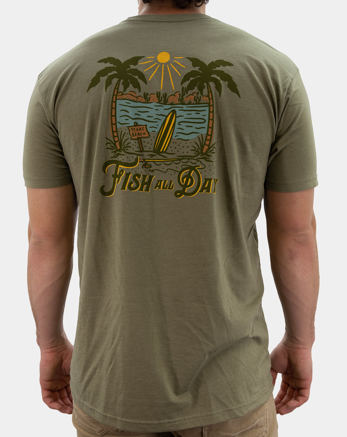 Mens Reel Cool Tio Fishing Shirt Funny Fish Vintage T-Shirt