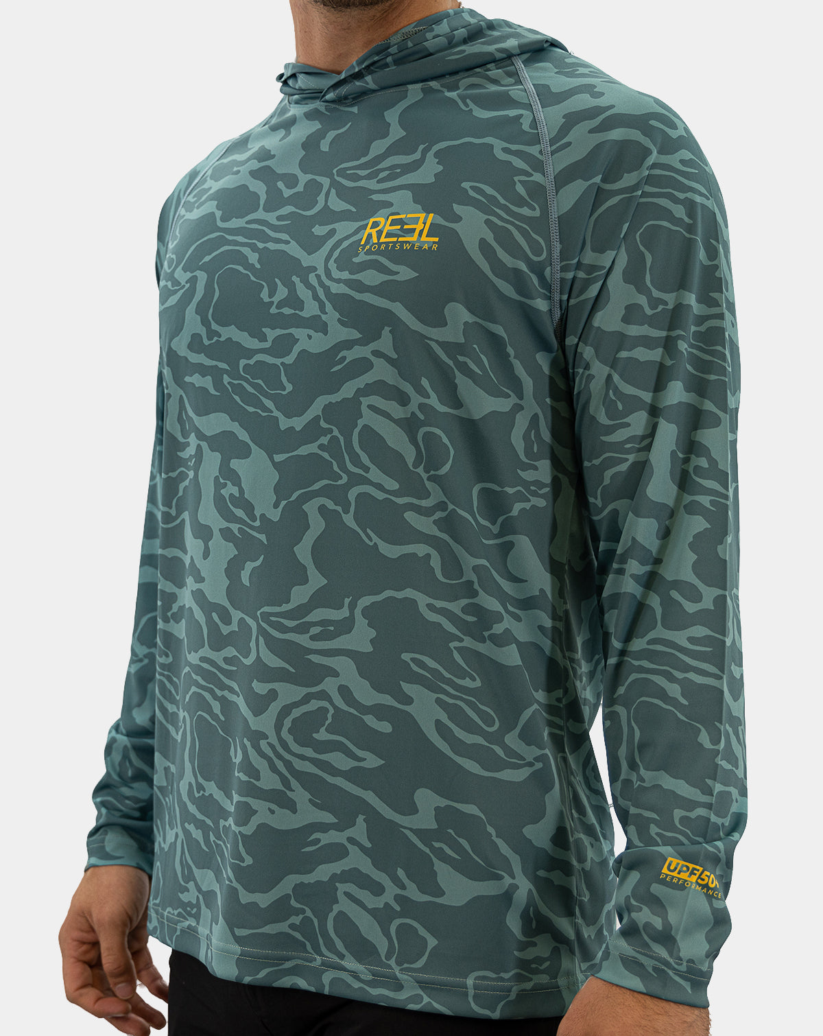 Men's Long Sleeve Reef Donkey Fishing Shirt With Hoodie – TBBC Online Store