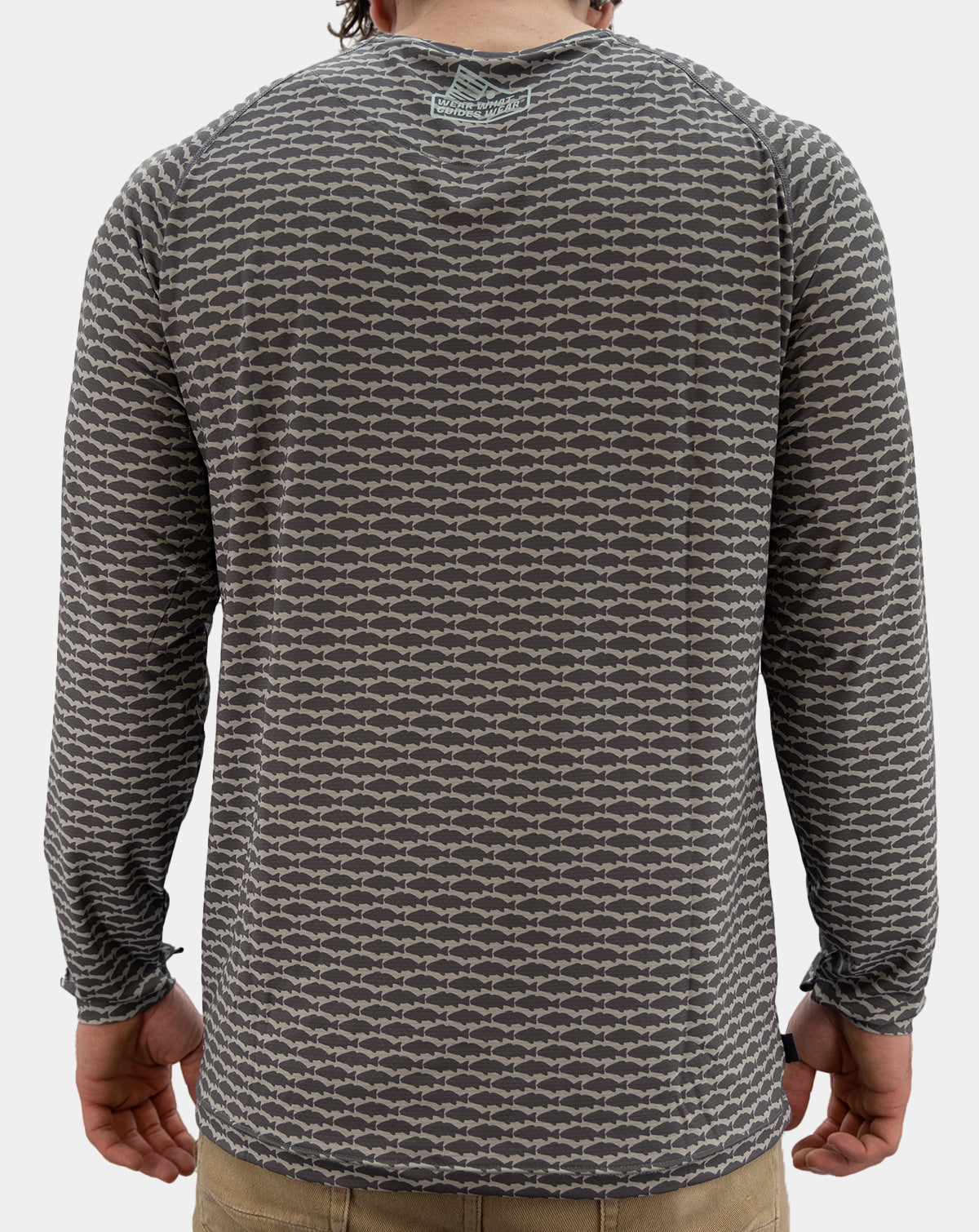 Rojo Men's Pro+ Technical performance Fishing Long Sleeve with front terminal Zipper pocket