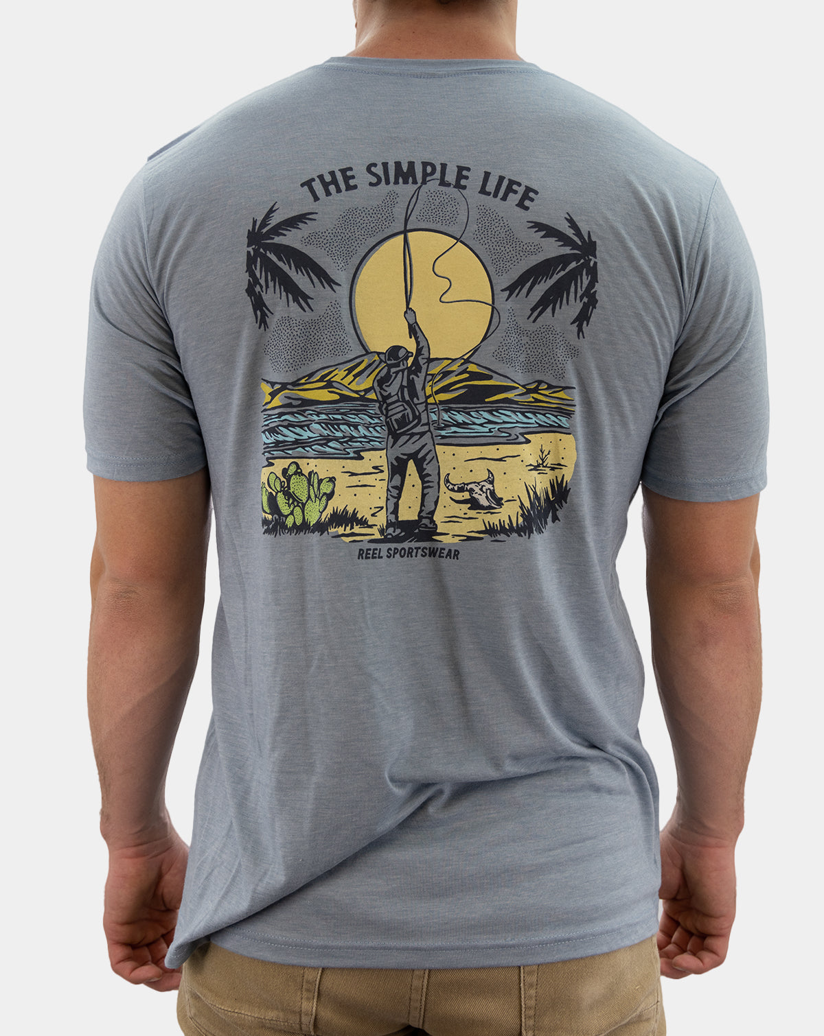 The Simple Life - men's Fishing tee shirt - reel sportswear