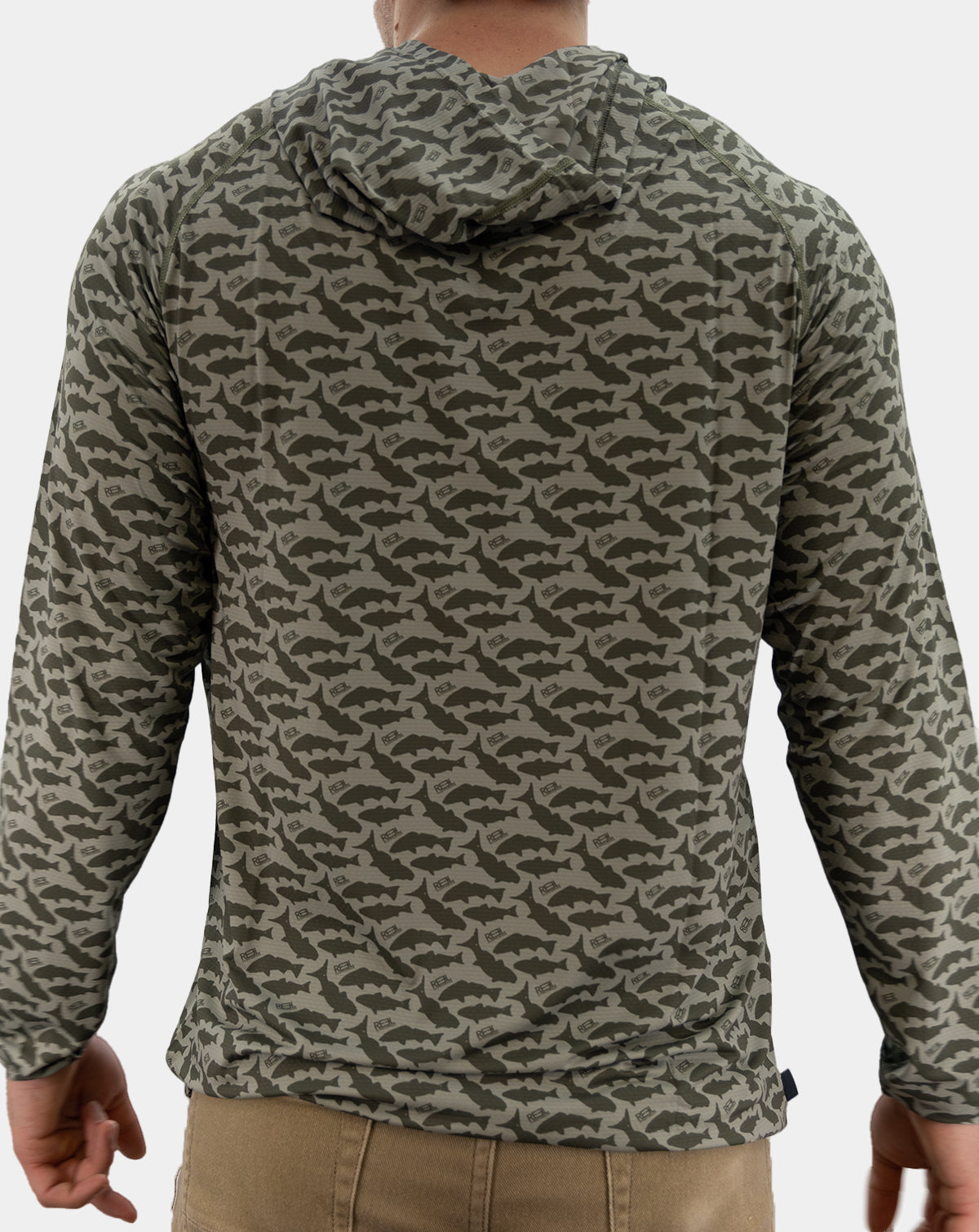 Species Men's Pro+ Technical performance Fishing Long Sleeve Hoody with front terminal Zipper pocket