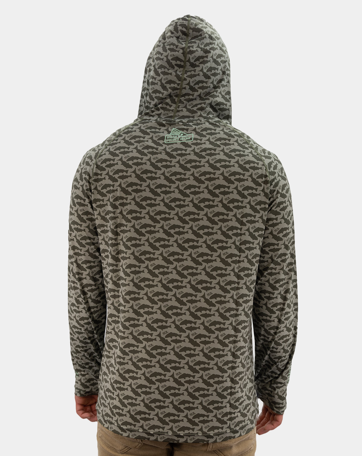 Species Men's Pro+ Technical performance Fishing Long Sleeve Hoody with front terminal Zipper pocket